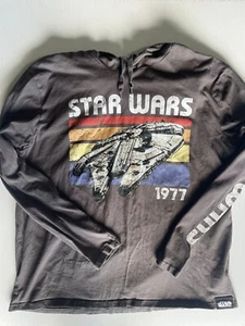Star Wars Millenium Falcon Gráfico Largo S Jersey Sudadera con Capucha Top LXL Para Hombres O Unisex - Imagen 1 de 9