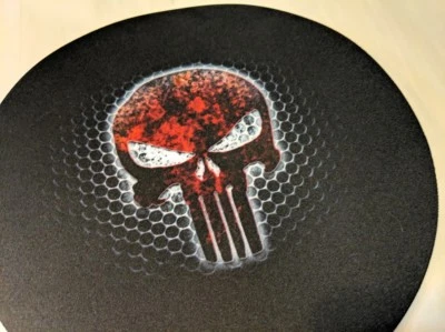 ¡LOGOTIPO Punisher de Marvel Comics!! Alfombrilla de ratón emblema pecho rojo sangre 8,75"  Foto 1 de 4