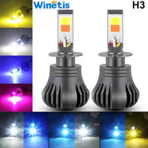 Switchback Strobe Flash LED Fog Driving Light Lamp DRL Bulbs H3 Conversion Kit - Picture 1 of 12