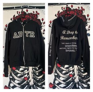 A Day to Remember All I Want Zip Hoodie Sweatshirt Pop Punk Rock Metalcore Band