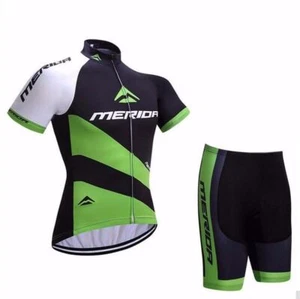 Merida Cycling Suit for Men Short Sleeve Cycling Jersey and Shorts Padded Set - Picture 1 of 6