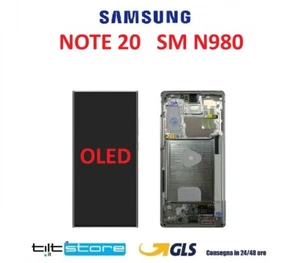 DISPLAY LCD SAMSUNG NOTE 20 SM N980 SCHERMO VETRO PARI ORIGINALE OLED - Picture 1 of 1