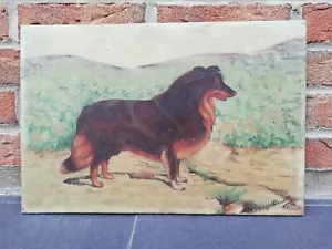 Antique Painting Canvas L 46,5cm H 31 CM Signed Steuve H 1934 Early - Picture 1 of 5