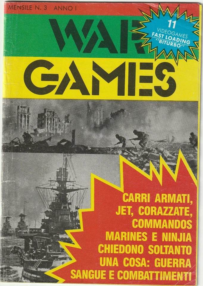   Rivista Vintage -War Games n.3 mensile    anno 1 - Immagine 1 di 1