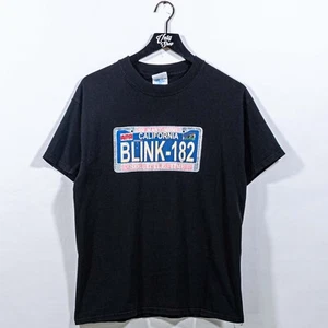 Blink 182 So Many Moms License Plate T-Shirt Large Y2K Pop Punk Rock Band - Picture 1 of 9