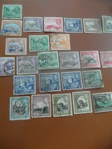 Stamps : KGV/KGVI pictorial definitives Cyprus 1934 &1938 fine used. - Picture 1 of 5