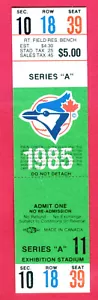 ¡Boleto completo Blue Jays Phantom 1985! - Imagen 1 de 1