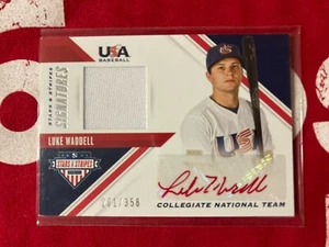 Luke Waddell 2020 USA Stars Stripes Red Ink Autograph Rookie AUTO #202/358 LOOK - Bild 1 von 2