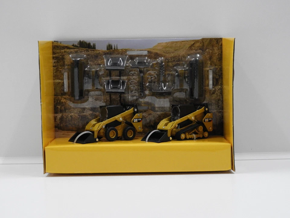 1:64 Cat 272D2 Skid Loader & Cat 297D2 Compact Track Loader Diecast Masters 8569 - image 1 of 2