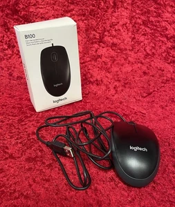 Logitech B100 Full-Size Corded Mouse. SW110 - Afbeelding 1 van 4