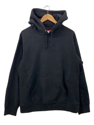 Felpa Supreme con cappuccio M cotone nero usata