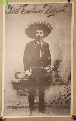 Póster De Colección de GRAL EMILIANO ZAPATA - General Revolución Mexicana Foto 1 de 4
