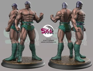 LAIGA - FUGA Personaggi 30 cm (Ken il guerriero) Action Figure DIPINTO A MANO - Picture 1 of 4