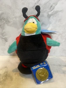 NEU Disney Club Pinguin Marienkäfer türkis Pinguin Plüsch neu mit Münze 2010 EBC25 - Bild 1 von 5