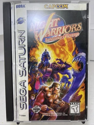 NIGHT WARRIORS DARKSTALKER'S REVENGE  (SEGA SATURN) CIB #ML - Image 1 of 4