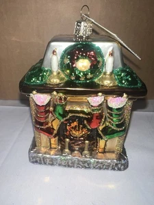 Vintage Old World Christmas 2004 HOLIDAY HEARTH Kaminstrümpfe BOX Merck - Bild 1 von 21