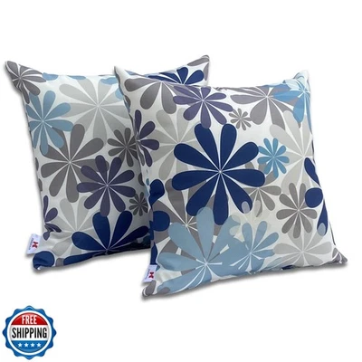 JMKaixin Outdoor Pillows, Pack of 2 Waterproof Decorative Throw Pillows with  - Image 1 of 4