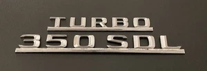 Emblemas de maletero Mercedes-Benz 350SDL y turbo - Imagen 1 de 2
