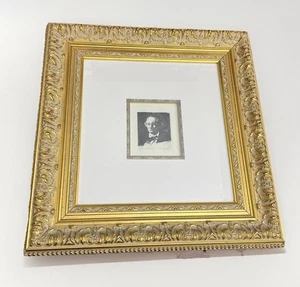 Edouard Manet Etching of Charles Baudelaire 1865 In Beautiful Gold Frame - Picture 1 of 6