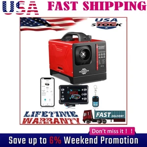 Diesel Air Heater for shops W/ Bluetooth & 110V AC Adapter Fast Heating Quiet - Picture 1 of 11