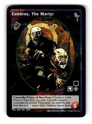 2001 Vampire Final Nights Trading card Game Calebros, The Martyr - Image 1 of 4