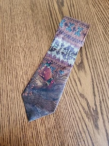 Vintage Polo Ralph Lauren 100 % Seide Krawatte handgefertigt in den USA Fasan Herbst Jagd - Bild 1 von 9
