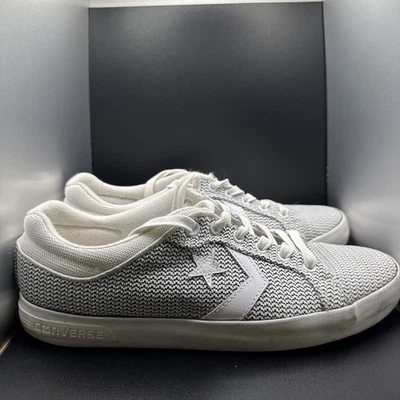 CONVERSE  Women Sz 11.5Men 10 POINT STAR Black & White Knit OX Low Top Sneakers - Image 1 of 4