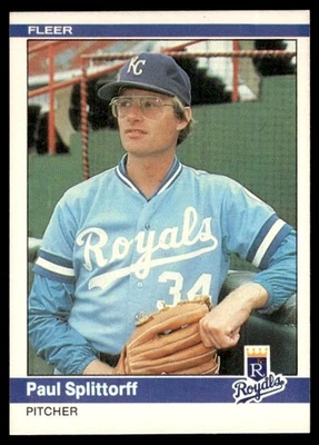 1984 Fleer MLB Baseball Card NM+ Paul Splittorff Kansas City Royals #360 - Image 1 of 2