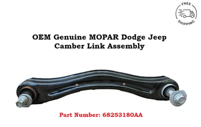 Braço de controle de passageiro traseiro direito Mopar Dodge Jeep fabricante de equipamento original link de cambagem 68253180AA - Imagem 1 de 4
