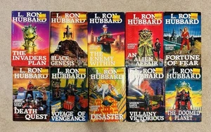 L. Ron Hubbard Mission Earth 10 Volume Set Vintage 1st Edition Hardcover 1-10 - Picture 1 of 4