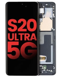 OLED For Samsung Galaxy S20 Ultra Display Screen + Frame & Fingerprint Sensor - Picture 1 of 2