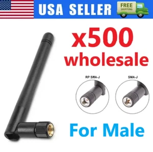 500X RP-SMA Antenna for WiFi 2.4GHz/5Ghz Wireless Router Card Male Pin wholesale - Picture 1 of 16