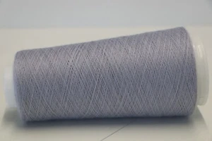 H19 (289,90€/kg) 100g PURE CASHMERE - 100% KASCHMIR SILVERBLUE (80/3) Zwirn Garn - Bild 1 von 1