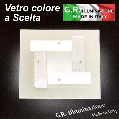 PLAFONIERA MODERNA A LED 2 LUCI Ø38 LAMPADA DA SOFFITTO IN VETRO SATINATO Laguna - Immagine 1 di 4