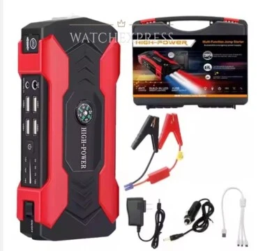 AVVIATORE di Emergenza Batteria per Auto JUMP STARTER Booster Powerbank 15000mAh - Immagine 1 di 4