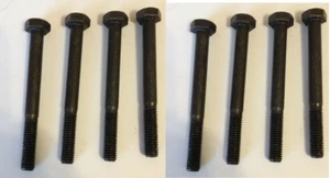 Tornillo de tapa hexagonal M8-1,25 x 60 mm (8 piezas) rosca gruesa parcial óxido negro Cl 10,9 - Imagen 1 de 1
