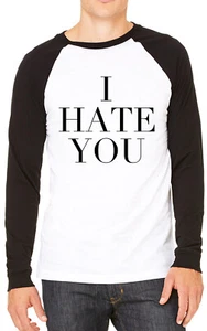 Camiseta de béisbol para hombre I Hate You Funny - Imagen 1 de 2