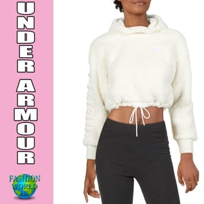 Under Armour Mujer Be Seen Recortado Sherpa Pullover Sudadera con Capucha Talla XS Foto 1 de 4
