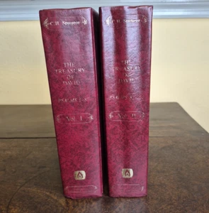 The Treasury of David Vol 1 & 2 Spurgeon Old-Time Gospel Hour Edition HC Falwell - Imagen 1 de 11