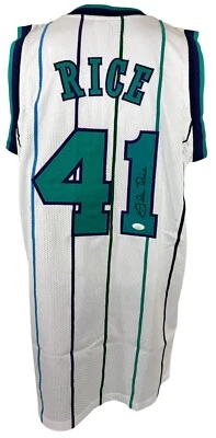 Camiseta firmada autografiada por Glen Rice NBA Los Angeles Lakers certificado de autenticidad JSA G-Money Foto 1 de 4