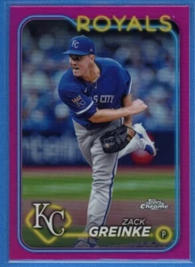 2024 Topps cromo rosa refractor #202 Zack Greinke Kansas City Royals - Imagen 1 de 2