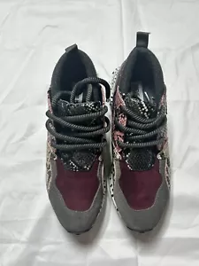 STEVE MADDEN CLIFF PLATEAU SNEAKER GR. 6,5 ANIMAL PRINT PINK SNAKE Leopard - Bild 1 von 7