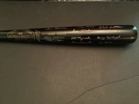 Pittsburgh Pirates 1960 World Series Black Bat. Roberto Clemente Cover