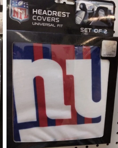 Fanmats NFL New York Giants Nuevas 2 Piezas Impresas Reposacabezas Fundas Foto 1 de 1