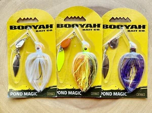 Booyah Pond Magic (Lot Of 3) Spinnerbait, Bass, Brand New! Free Shipping! NWT! - Picture 1 of 12