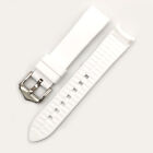 Curved End Silicone Rubber Bracelet Watch Strap Wrist Band 18 19 20 21 22 24mm