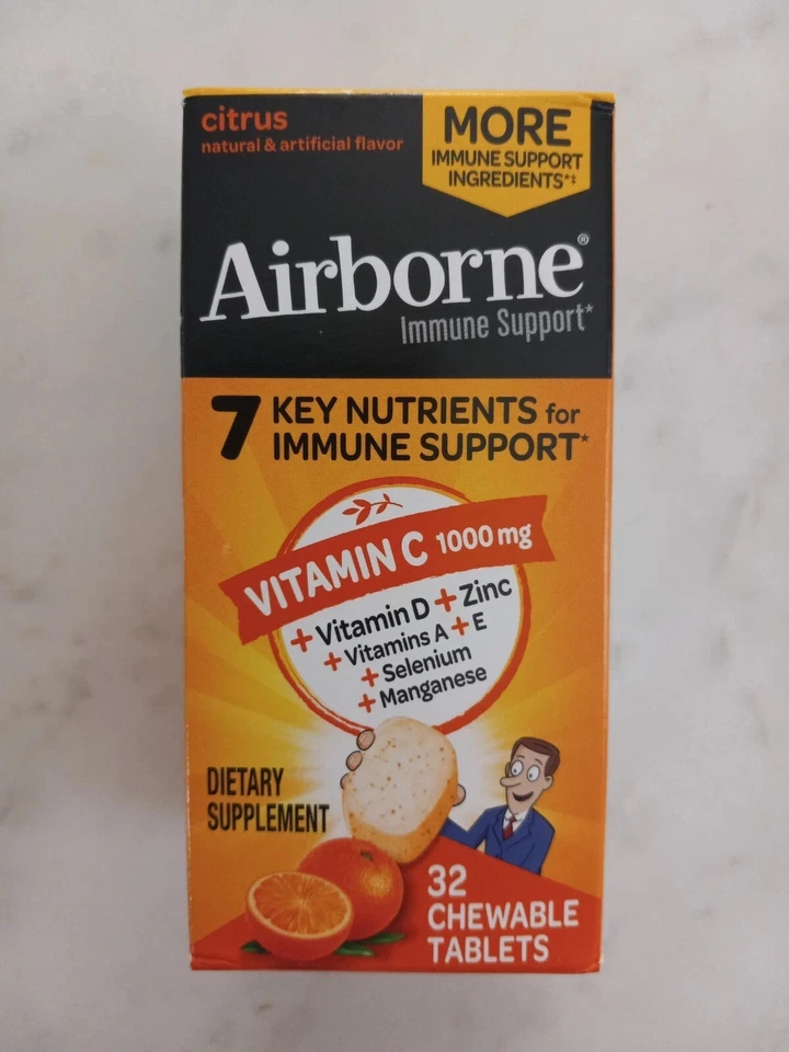 Comprimidos masticables de vitamina C cítricos en el aire 32ct Foto 1 de 1