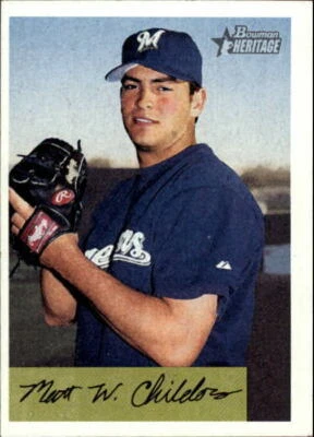 2002 Bowman Heritage #420 Matt Childers RC - NM-MT - Image 1 of 2