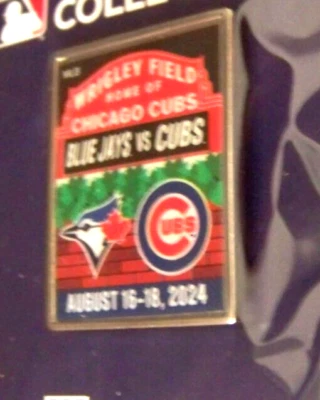 2024 Toronto Blue Jays Chicago Cubs pin Wrigley Field NY MLB c45968 - Image 1 of 4