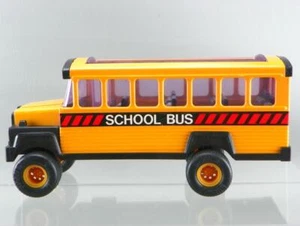 Vintage 1981 Buddy L Steel Diecast 9.5" Monster Truck Yellow School Bus Rare HK - Picture 1 of 9